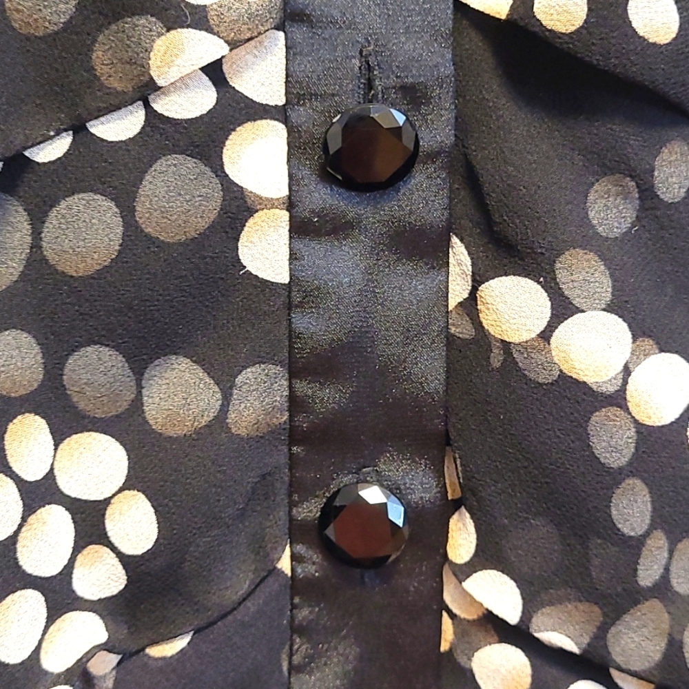 Js Collection Women's Fancy Button Down Blouse, 10 - image 4